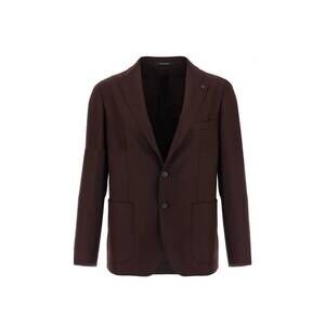 NEW TAGLIATORE men's hopsack blazer in bordeaux